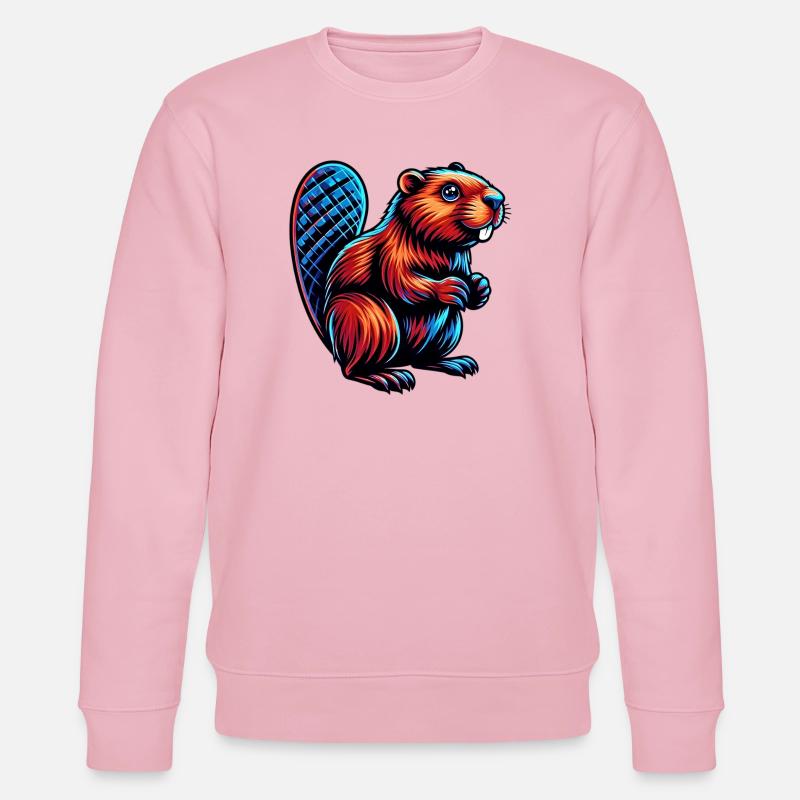 Bieber - Stanley/Stella Unisex Bio-Sweatshirt CHANGER  - Hellrosa
