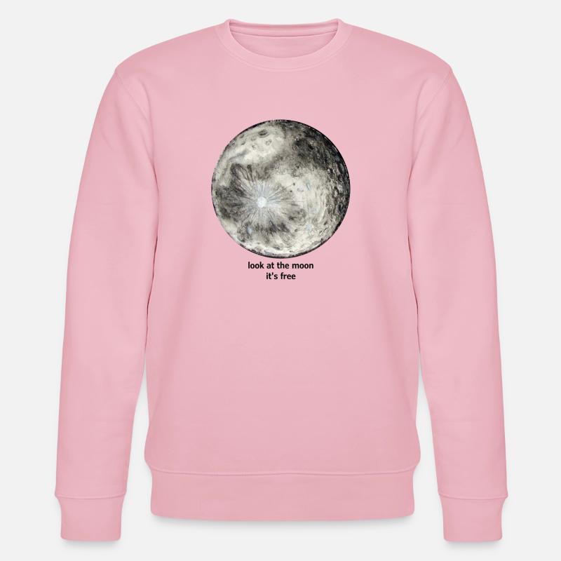 regarde la lune, c'est gratuit - Sweat bio CHANGER Stanley/Stella Unisexe - rose pâle
