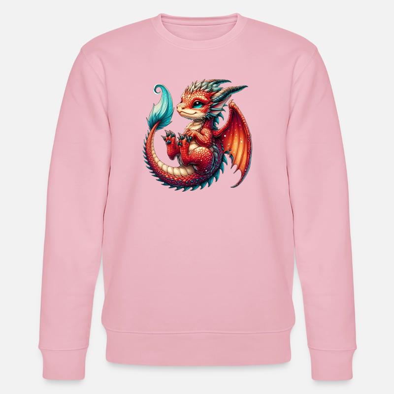 Drache - Stanley/Stella Unisex Bio-Sweatshirt CHANGER  - Hellrosa