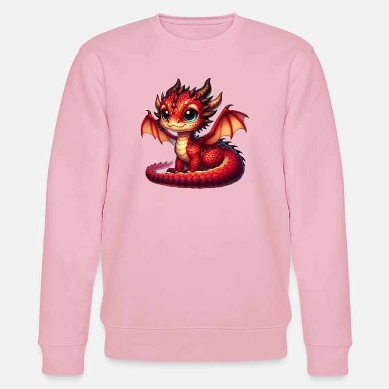 Drache - Stanley/Stella Unisex Bio-Sweatshirt CHANGER - Hellrosa
