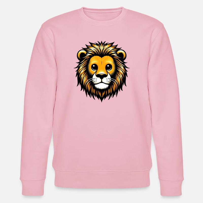 Löwe - Stanley/Stella Unisex Bio-Sweatshirt CHANGER  - Hellrosa