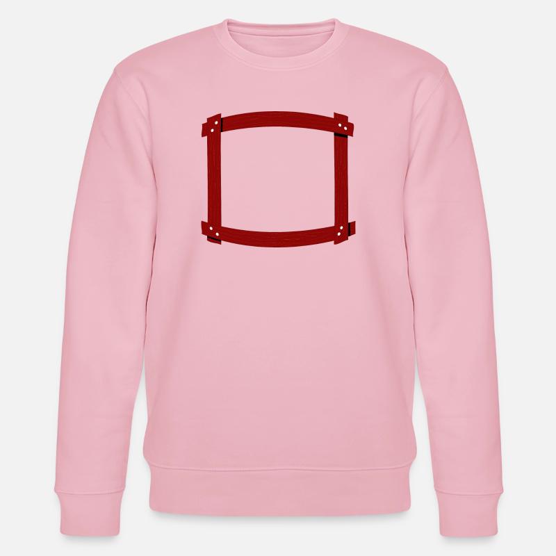 Holzrahmen gewölbt - Stanley/Stella Unisex Bio-Sweatshirt CHANGER  - Hellrosa