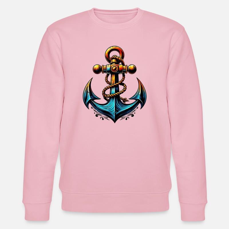 Ein Anker - Stanley/Stella Unisex Bio-Sweatshirt CHANGER  - Hellrosa