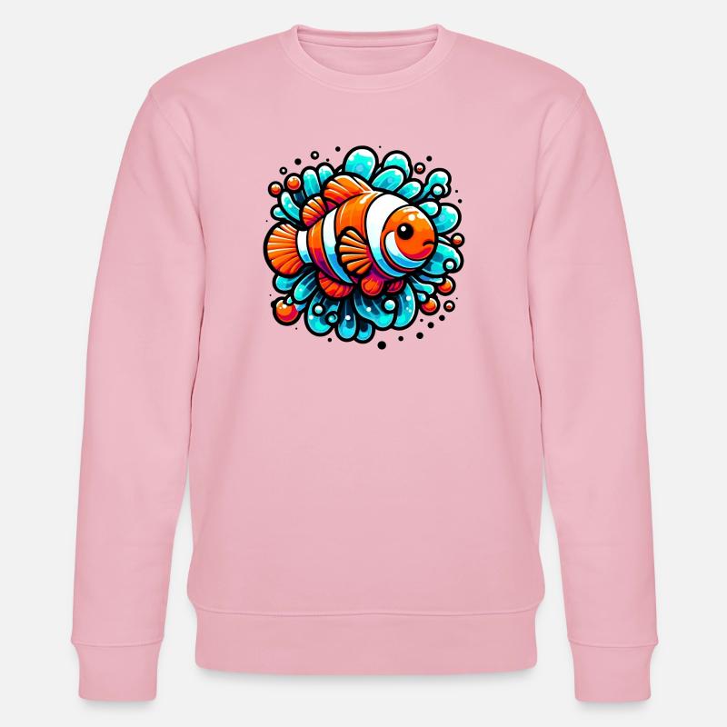 Clownfische - Stanley/Stella Unisex Bio-Sweatshirt CHANGER  - Hellrosa