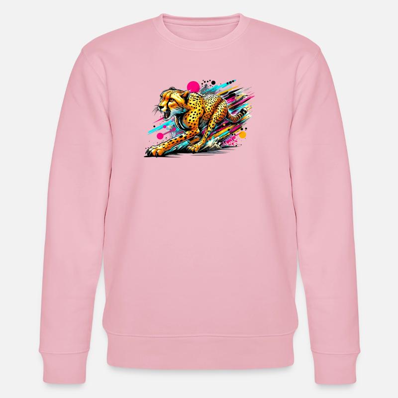 Gepard - Stanley/Stella Unisex Bio-Sweatshirt CHANGER  - Hellrosa