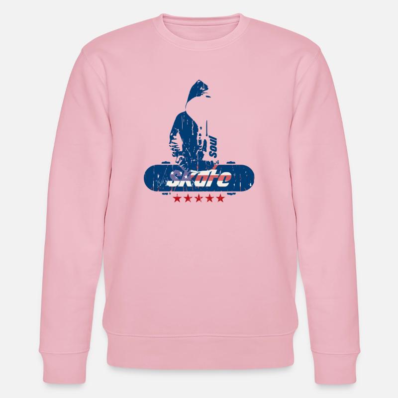 Skate Seele - Stanley/Stella Unisex Bio-Sweatshirt CHANGER  - Hellrosa