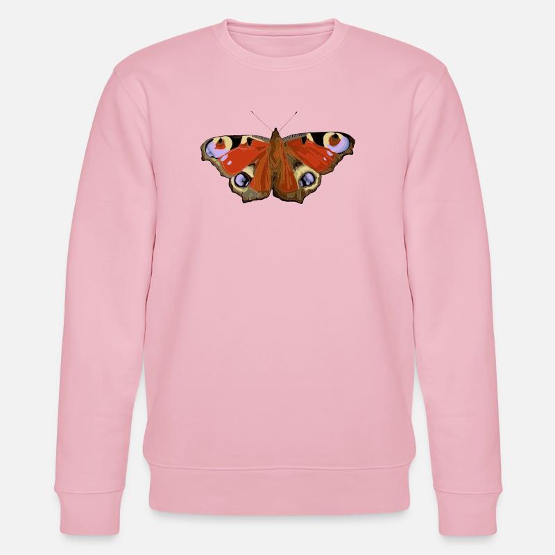 Schmetterling - Stanley/Stella Unisex Bio-Sweatshirt CHANGER  - Hellrosa