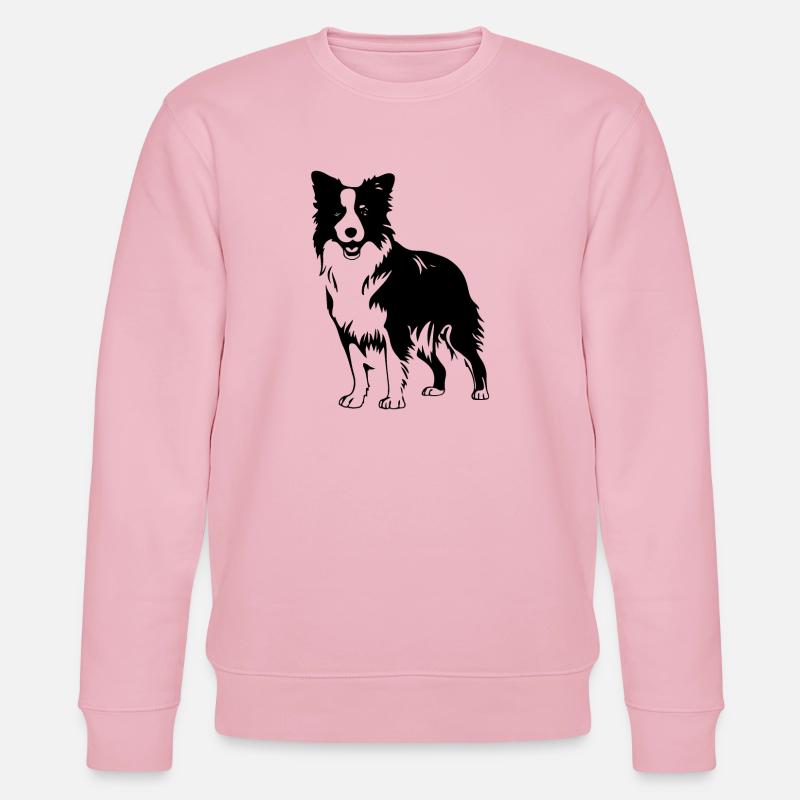 Border Collie - Stanley/Stella Unisex Bio-Sweatshirt CHANGER  - Hellrosa