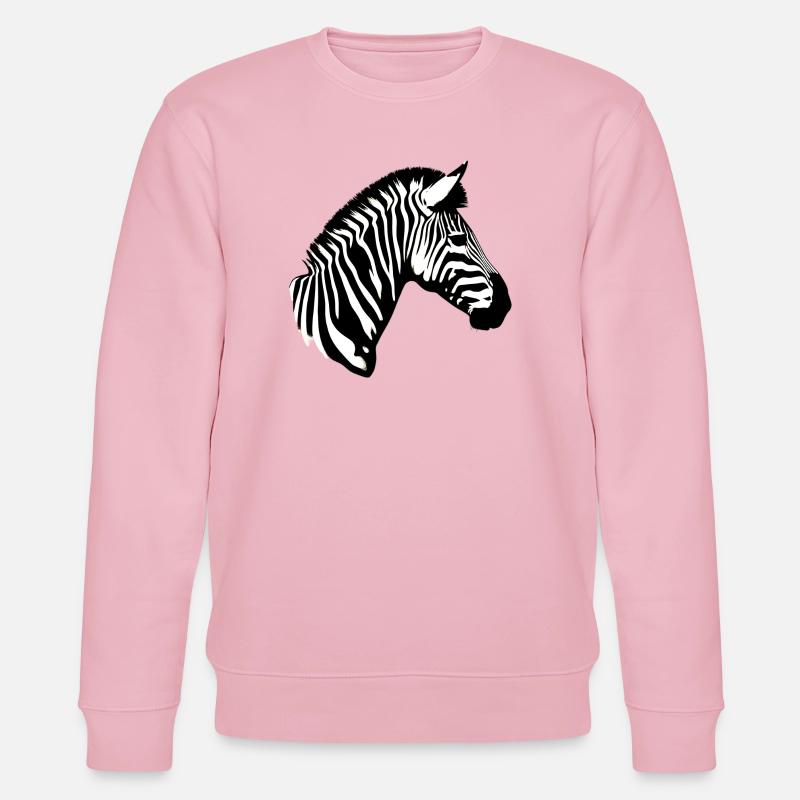 Zebra - Stanley/Stella Unisex Bio-Sweatshirt CHANGER  - Hellrosa
