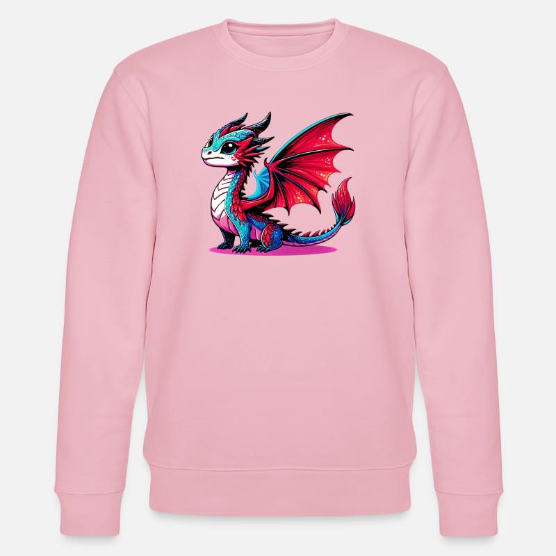 Dragon - Stanley/Stella CHANGER Unisex Organic Sweatshirt - cotton pink