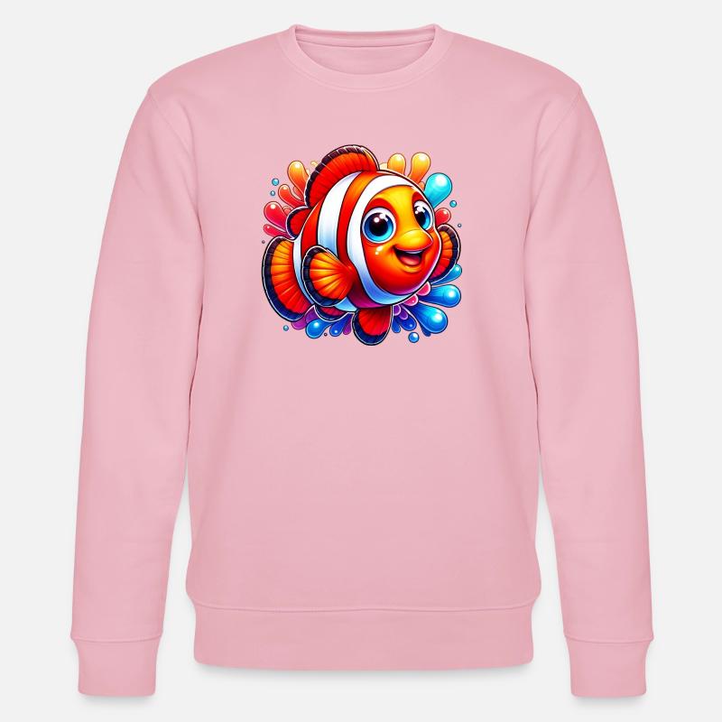 Clownfische - Stanley/Stella Unisex Bio-Sweatshirt CHANGER  - Hellrosa
