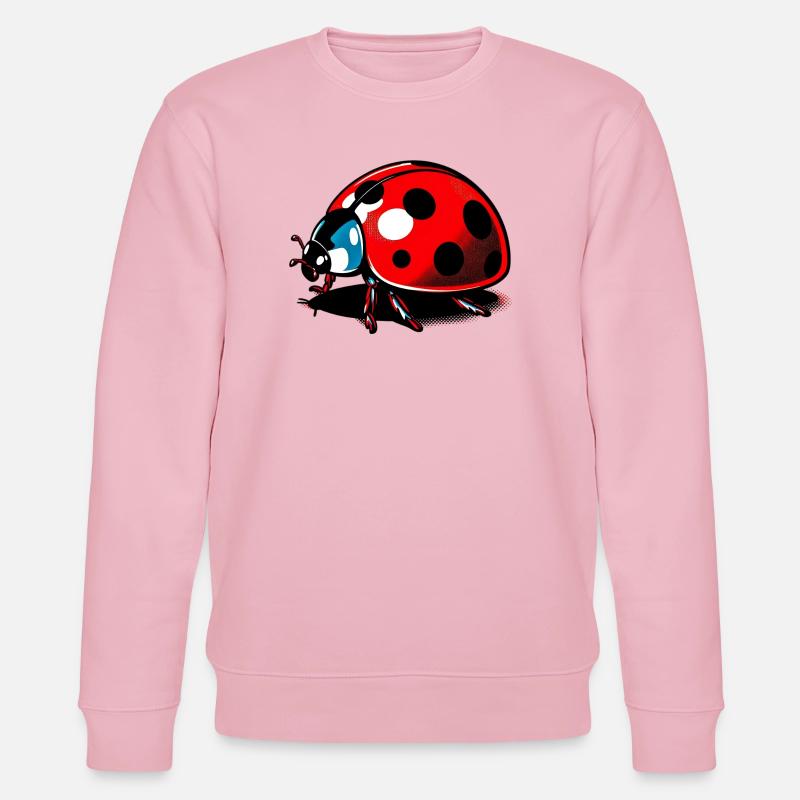 Marienkäfer - Stanley/Stella Unisex Bio-Sweatshirt CHANGER  - Hellrosa