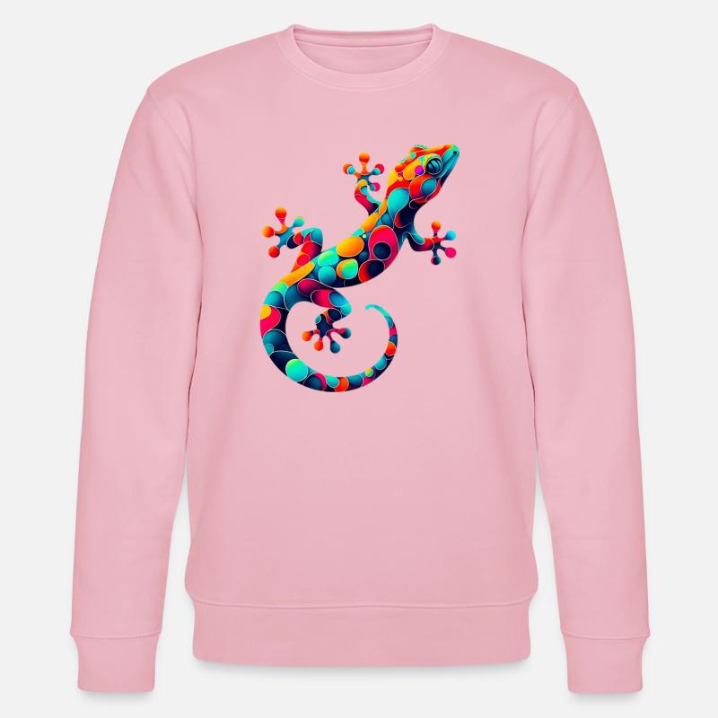 Gecko - Stanley/Stella Unisex Bio-Sweatshirt CHANGER  - Hellrosa