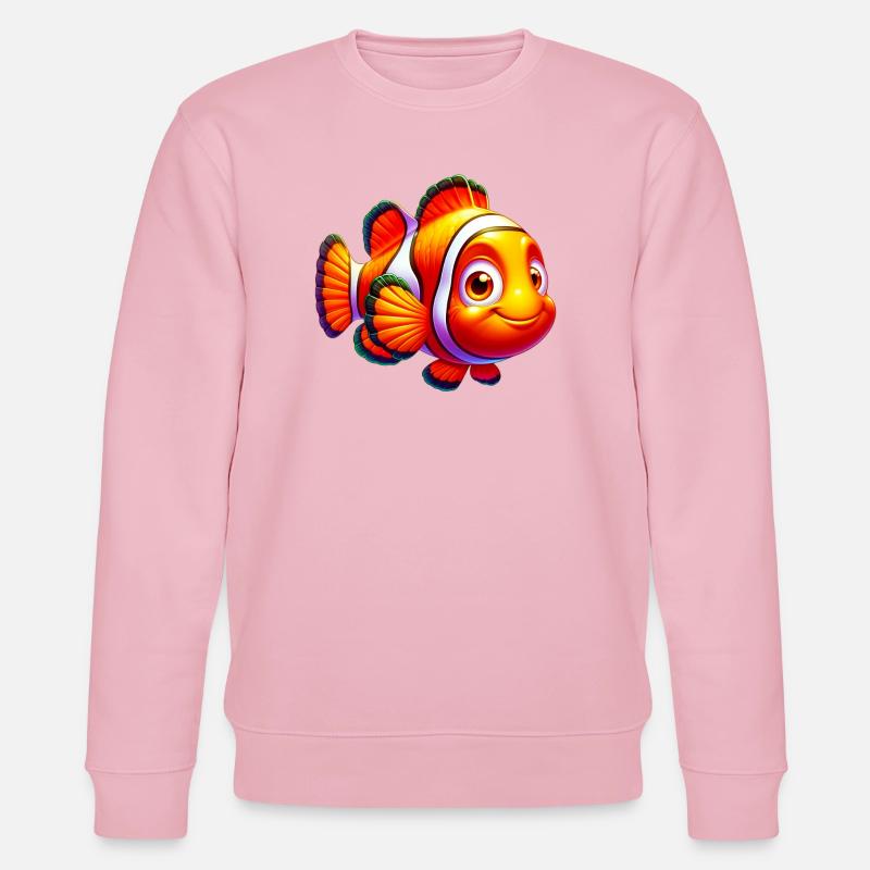 Clownfische - Stanley/Stella Unisex Bio-Sweatshirt CHANGER  - Hellrosa