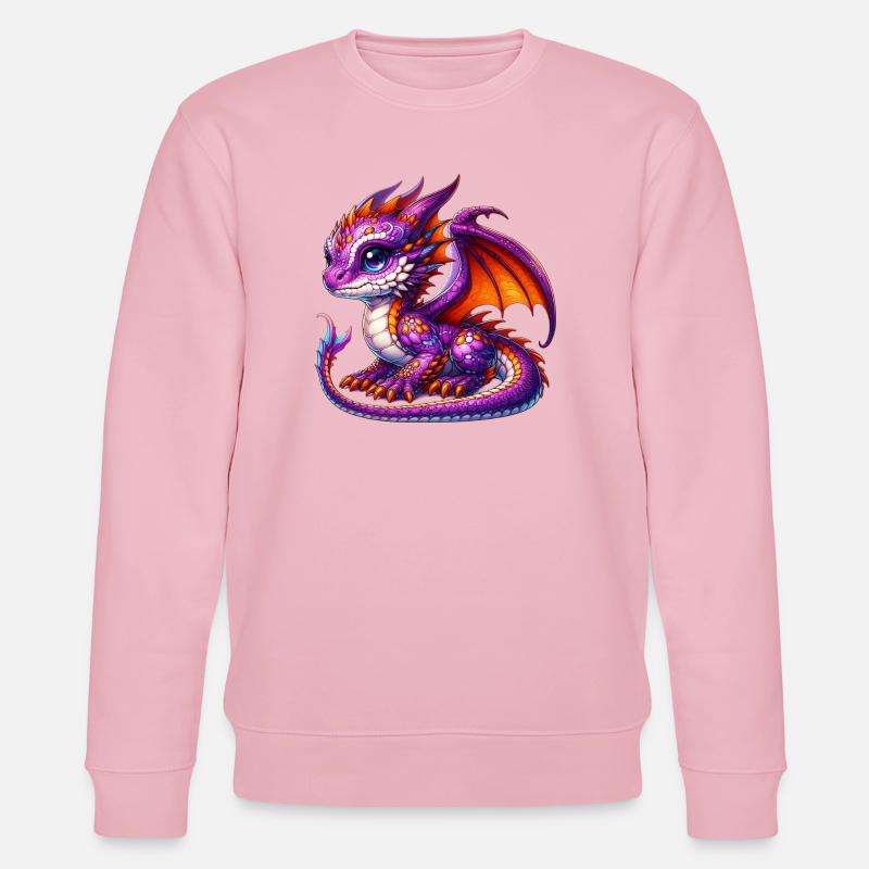 Drache - Stanley/Stella Unisex Bio-Sweatshirt CHANGER - Hellrosa
