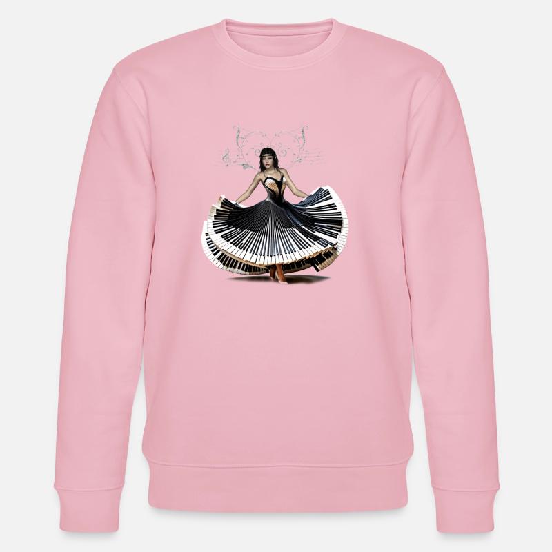 Frau tanzt elegant - Stanley/Stella Unisex Bio-Sweatshirt CHANGER  - Hellrosa
