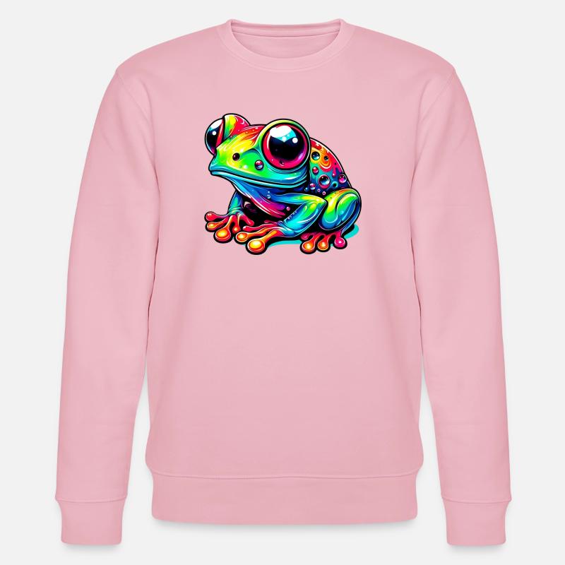Frosch - Stanley/Stella Unisex Bio-Sweatshirt CHANGER  - Hellrosa