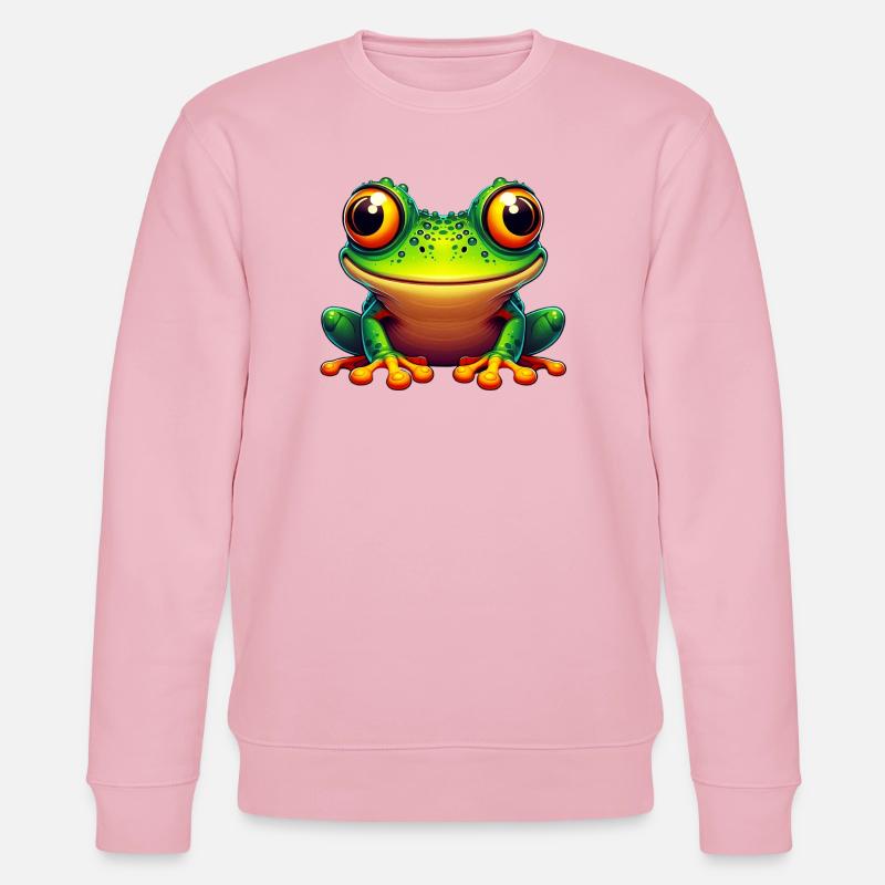 Frosch - Stanley/Stella Unisex Bio-Sweatshirt CHANGER  - Hellrosa