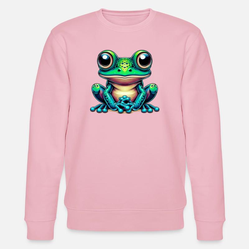 Frosch - Stanley/Stella Unisex Bio-Sweatshirt CHANGER  - Hellrosa