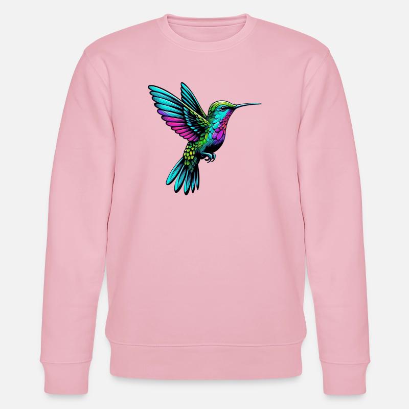 Kolibri - Stanley/Stella Unisex Bio-Sweatshirt CHANGER  - Hellrosa