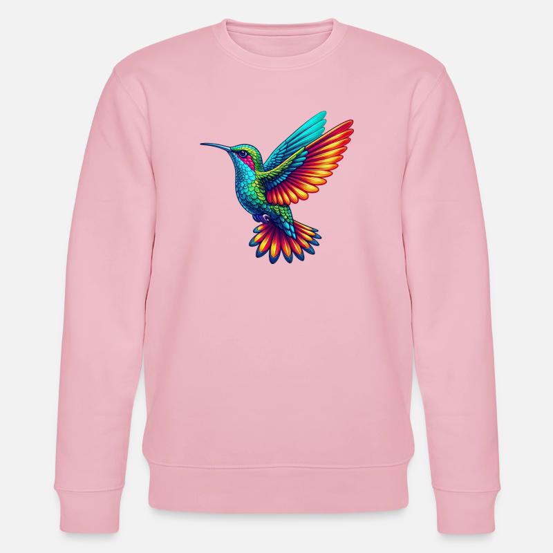 Kolibri - Stanley/Stella Unisex Bio-Sweatshirt CHANGER  - Hellrosa