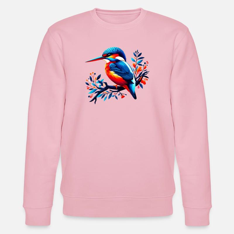 Eisvogel - Stanley/Stella Unisex Bio-Sweatshirt CHANGER  - Hellrosa