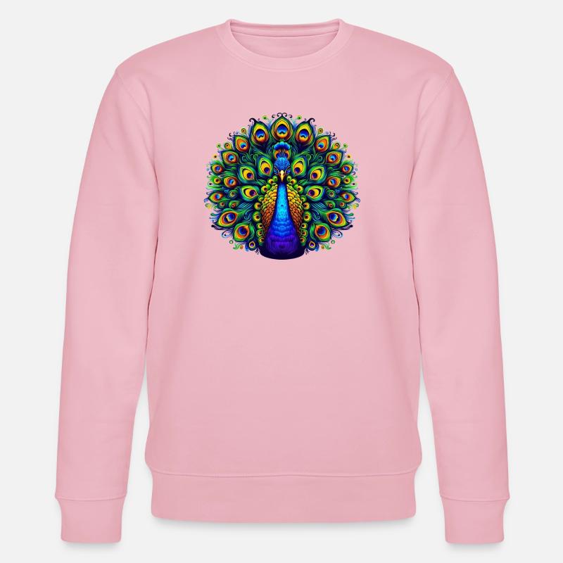 Pfau - Stanley/Stella Unisex Bio-Sweatshirt CHANGER  - Hellrosa