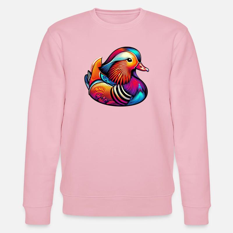 Mandarinente - Stanley/Stella Unisex Bio-Sweatshirt CHANGER  - Hellrosa