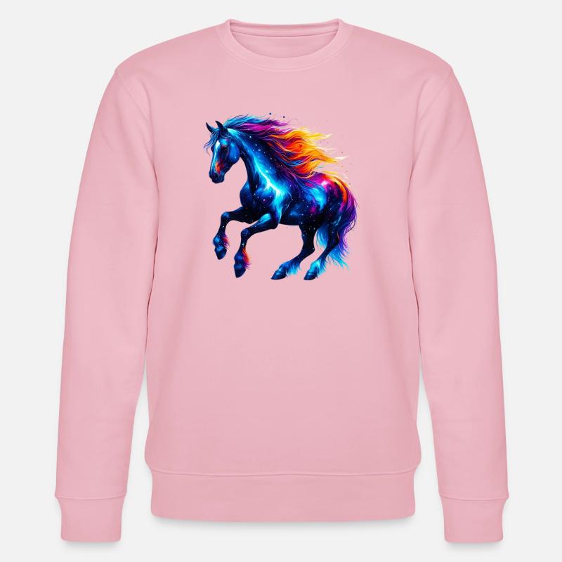 Pferd - Stanley/Stella Unisex Bio-Sweatshirt CHANGER - Hellrosa
