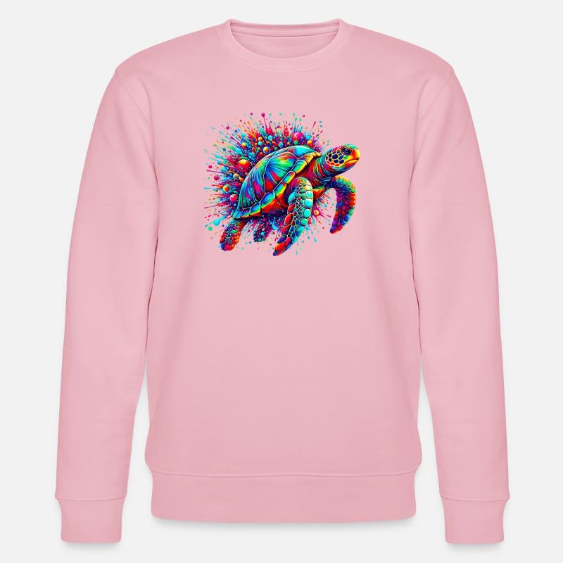 Tortue - Sweat bio CHANGER Stanley/Stella Unisexe - rose pâle