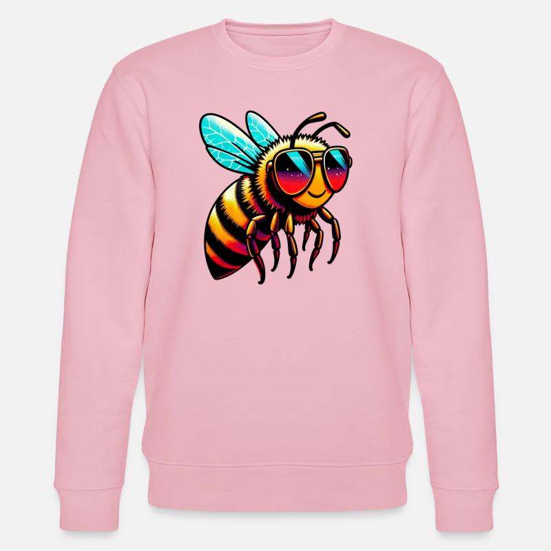 Biene - Stanley/Stella Unisex Bio-Sweatshirt CHANGER  - Hellrosa