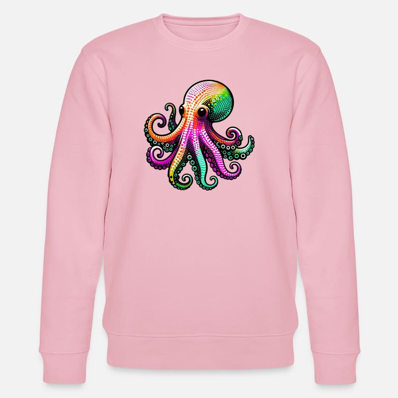 Octopus - Stanley/Stella CHANGER Unisex Organic Sweatshirt - cotton pink
