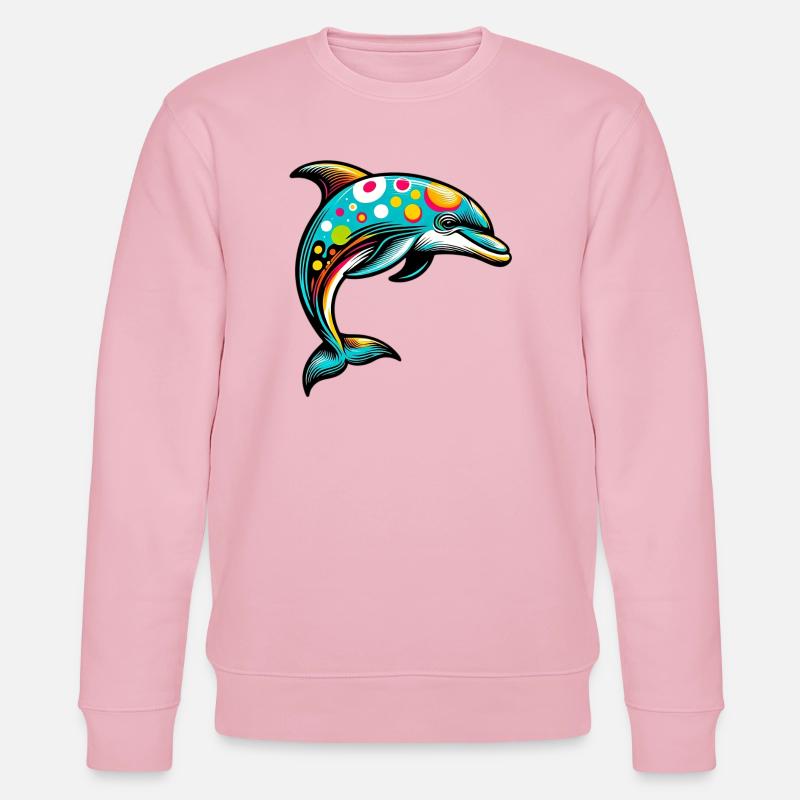 Delfin - Stanley/Stella Unisex Bio-Sweatshirt CHANGER  - Hellrosa