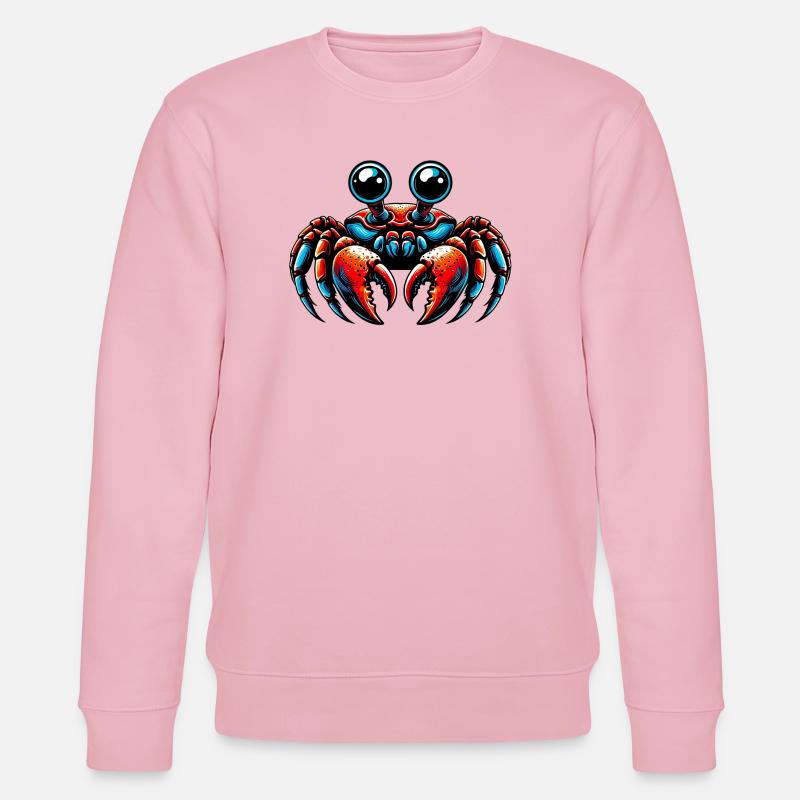 Crab - Stanley/Stella CHANGER Unisex Organic Sweatshirt - cotton pink