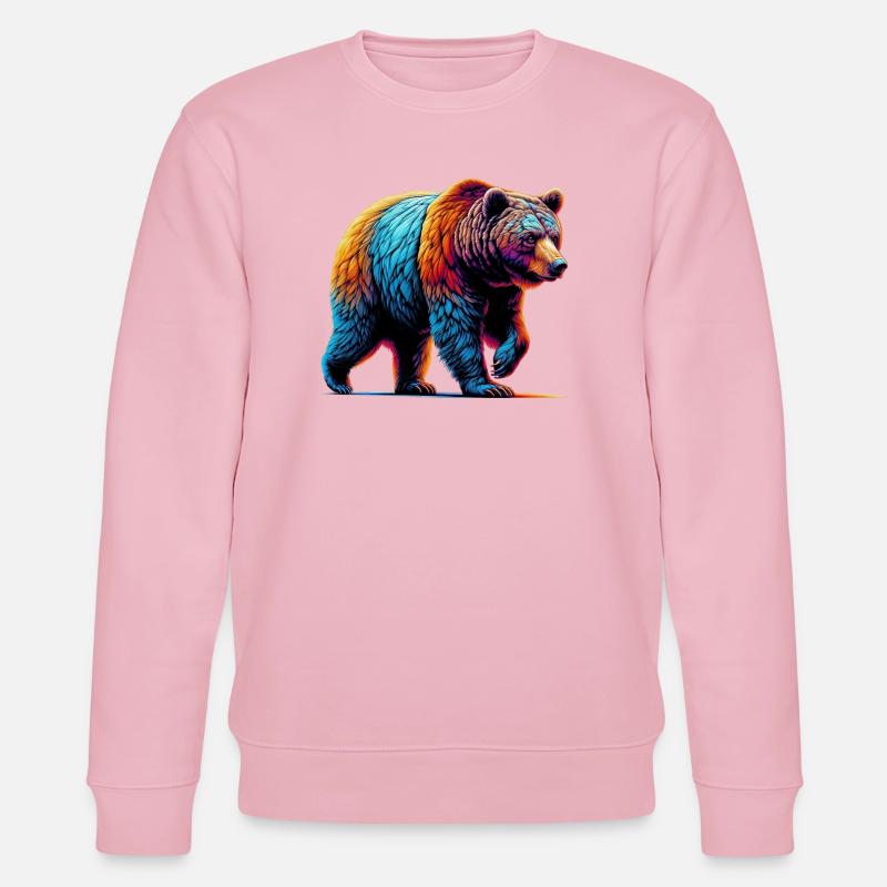 Bär - Stanley/Stella Unisex Bio-Sweatshirt CHANGER  - Hellrosa