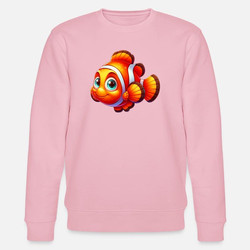 Clownfische - Stanley/Stella Unisex Bio-Sweatshirt CHANGER  - Hellrosa