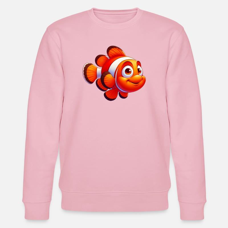 Clownfische - Stanley/Stella Unisex Bio-Sweatshirt CHANGER  - Hellrosa