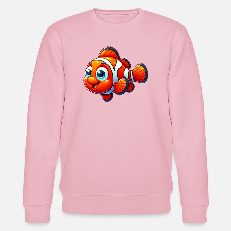 Clownfische - Stanley/Stella Unisex Bio-Sweatshirt CHANGER  - Hellrosa