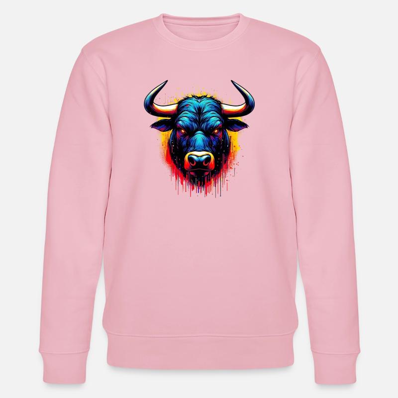 Bull - Stanley/Stella CHANGER Unisex Organic Sweatshirt - cotton pink