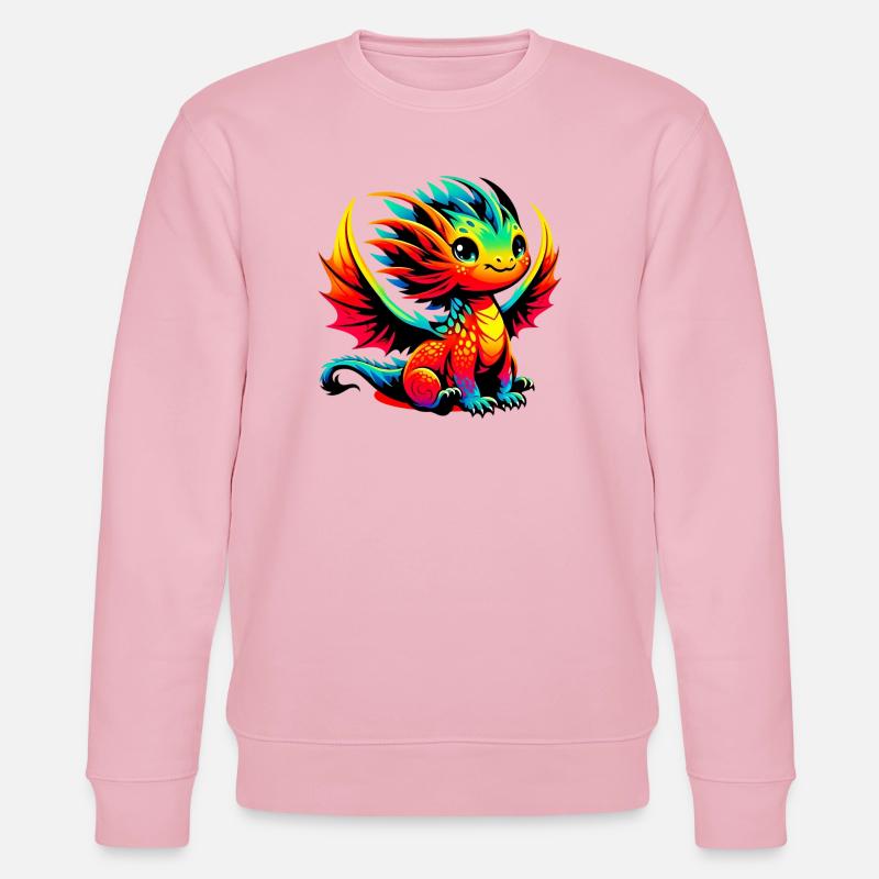 Drache - Stanley/Stella Unisex Bio-Sweatshirt CHANGER  - Hellrosa