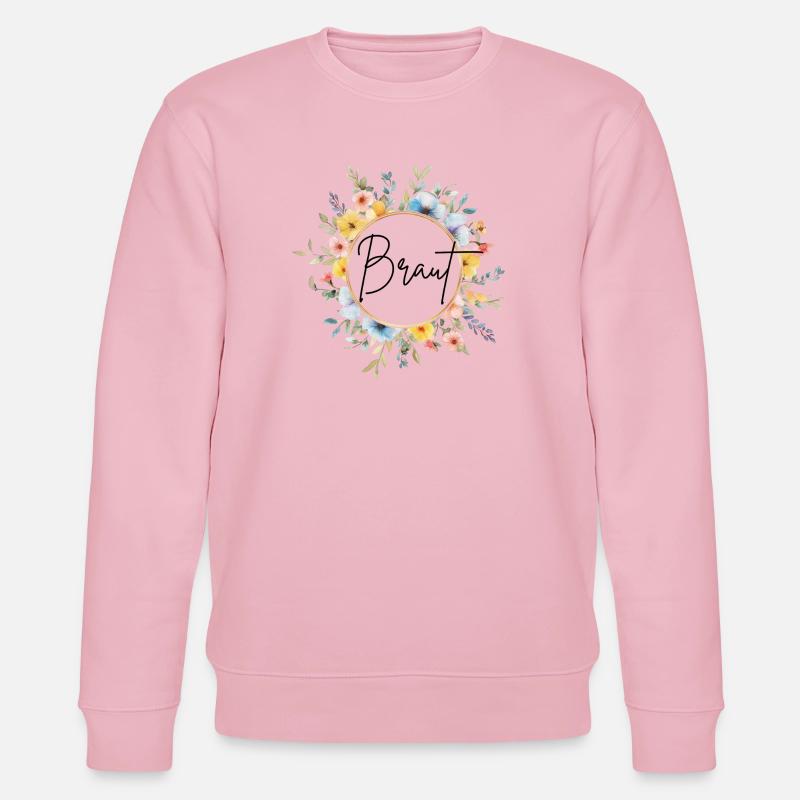 Team Braut! Personalisierbar - Stanley/Stella Unisex Bio-Sweatshirt CHANGER  - Hellrosa
