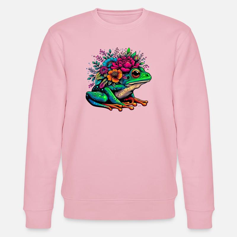 Frosch - Stanley/Stella Unisex Bio-Sweatshirt CHANGER  - Hellrosa