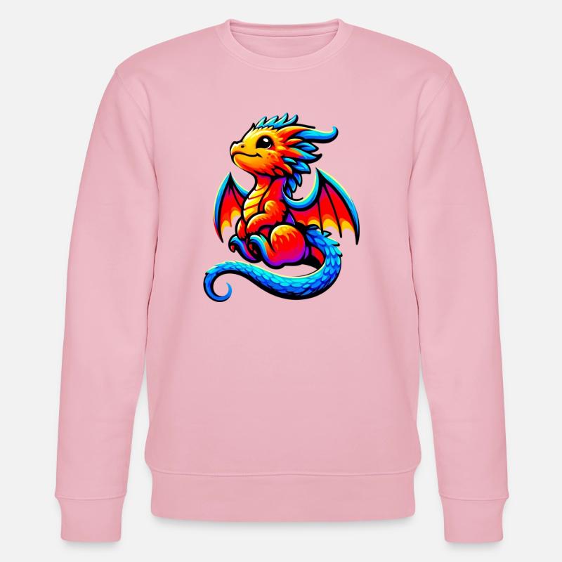 Drache - Stanley/Stella Unisex Bio-Sweatshirt CHANGER  - Hellrosa