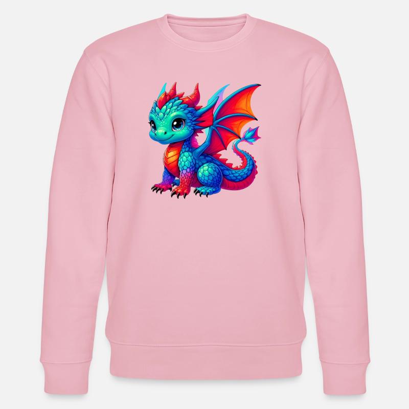 Drache - Stanley/Stella Unisex Bio-Sweatshirt CHANGER  - Hellrosa
