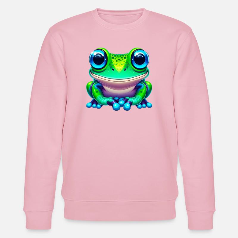 Frosch - Stanley/Stella Unisex Bio-Sweatshirt CHANGER  - Hellrosa