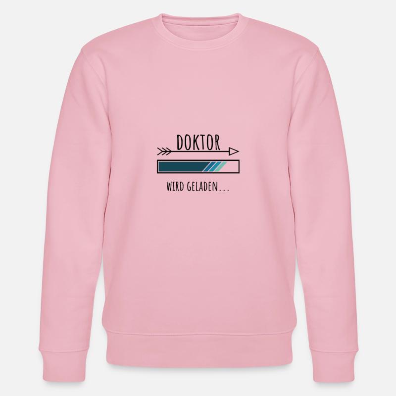 Doktoranten Geschenk Studium - Stanley/Stella Unisex Bio-Sweatshirt CHANGER  - Hellrosa