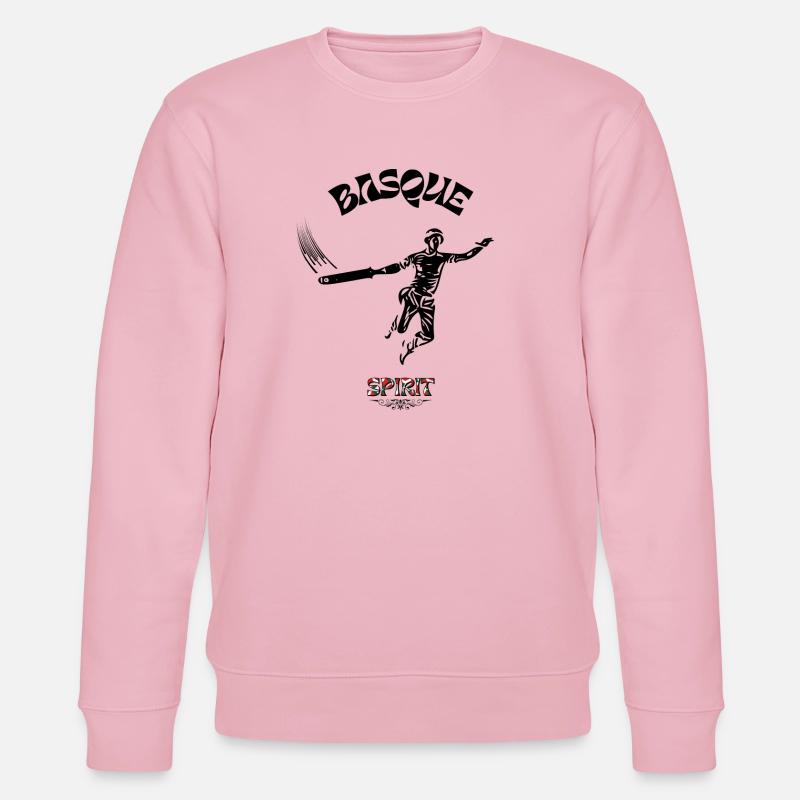 Pelote basque dans le sang - Sweat bio CHANGER Stanley/Stella Unisexe - rose pâle