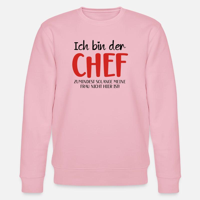 Kochkunst CHEF Motiv - Stanley/Stella Unisex Bio-Sweatshirt CHANGER  - Hellrosa