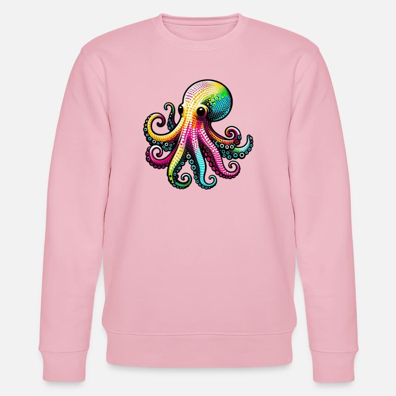 Octopus - Stanley/Stella CHANGER Unisex Organic Sweatshirt - cotton pink