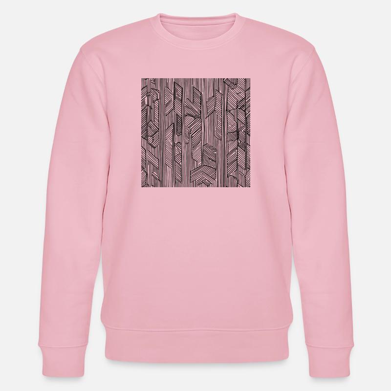 Dream Patterns 3 - Stanley/Stella CHANGER Unisex Organic Sweatshirt - cotton pink